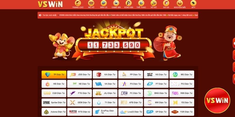 Nổ hũ Vswin săn hũ Jackpot cực khủng