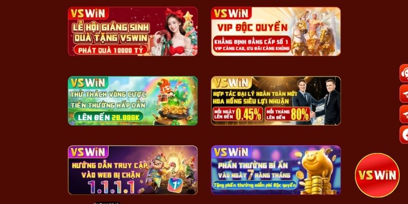 Vswin là nhà cái được người chơi ưa chuộng